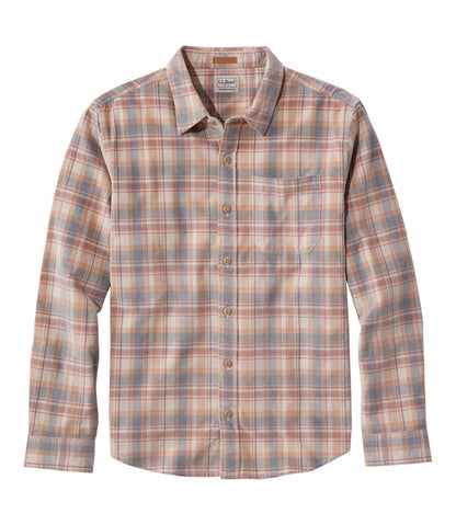 Men's Sunwashed Corduroy Shirt, Slightly Fitted Untucked Fit, Plaid | L.L.Bean Recommended