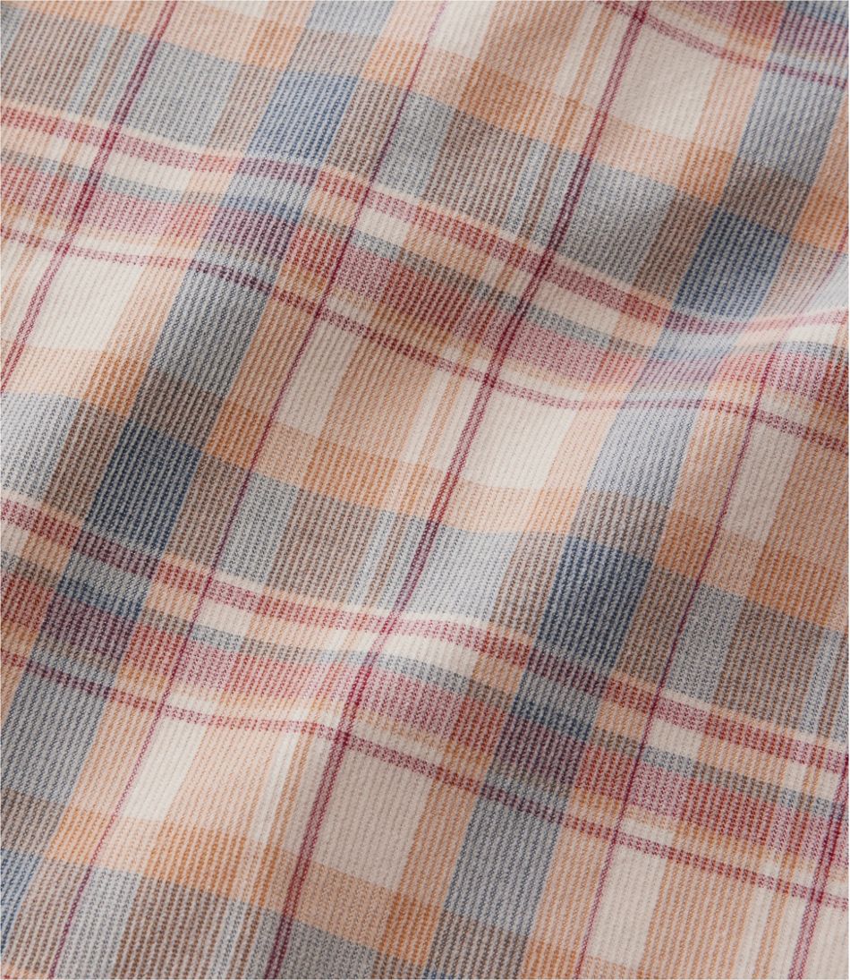 Men's Sunwashed Corduroy Shirt, Slightly Fitted Untucked Fit, Plaid | L.L.Bean Recommended