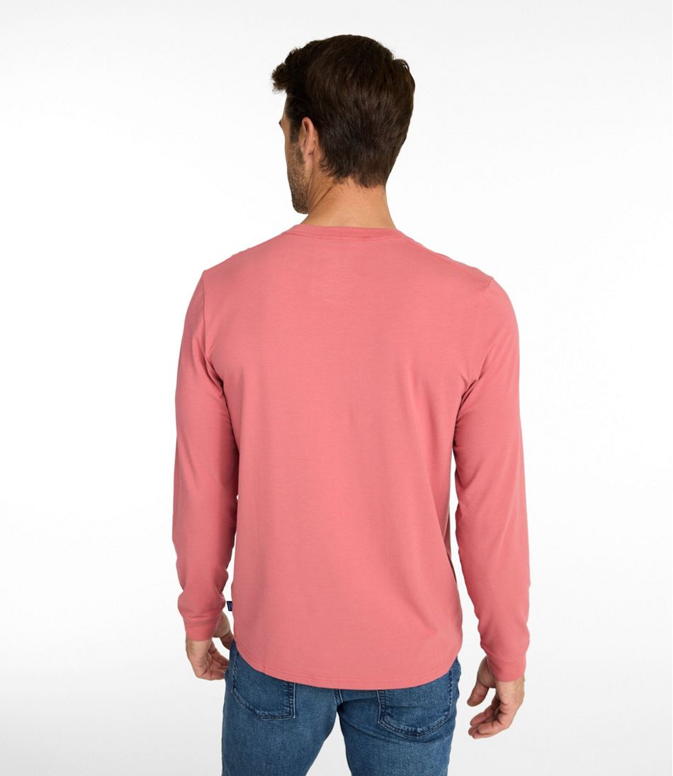 Men's Comfort Stretch Performance® Pima Tee, Long-Sleeve Henley | L.L.Bean Signature