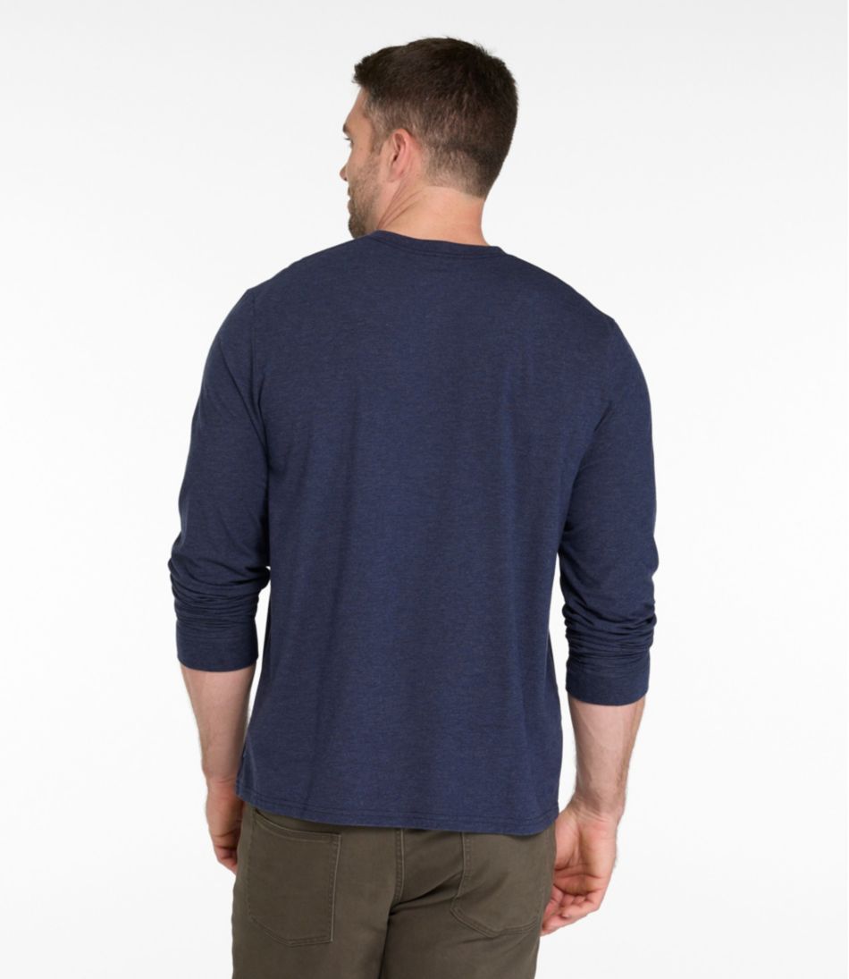 Men's Comfort Stretch Performance® Pima Tee, Long-Sleeve Henley | L.L.Bean Signature