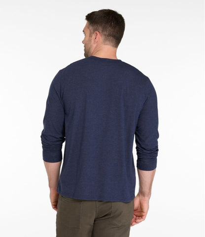 Men's Comfort Stretch Performance® Pima Tee, Long-Sleeve Henley | L.L.Bean Signature