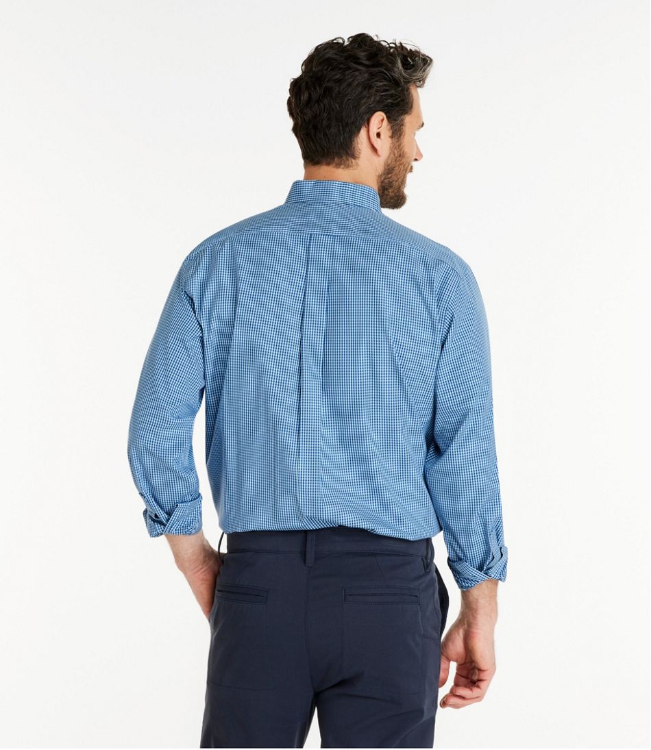 Men's Wrinkle-Free Pinpoint Oxford Cloth Shirt, Traditional Fit Tattersall | L.L.Bean Classic