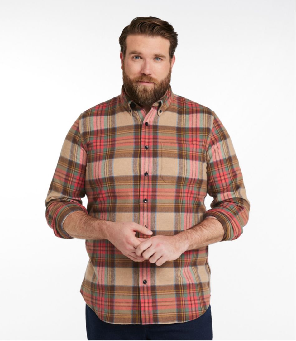 Men's Scotch Plaid Flannel Shirt, Slim Fit | L.L.Bean Essential