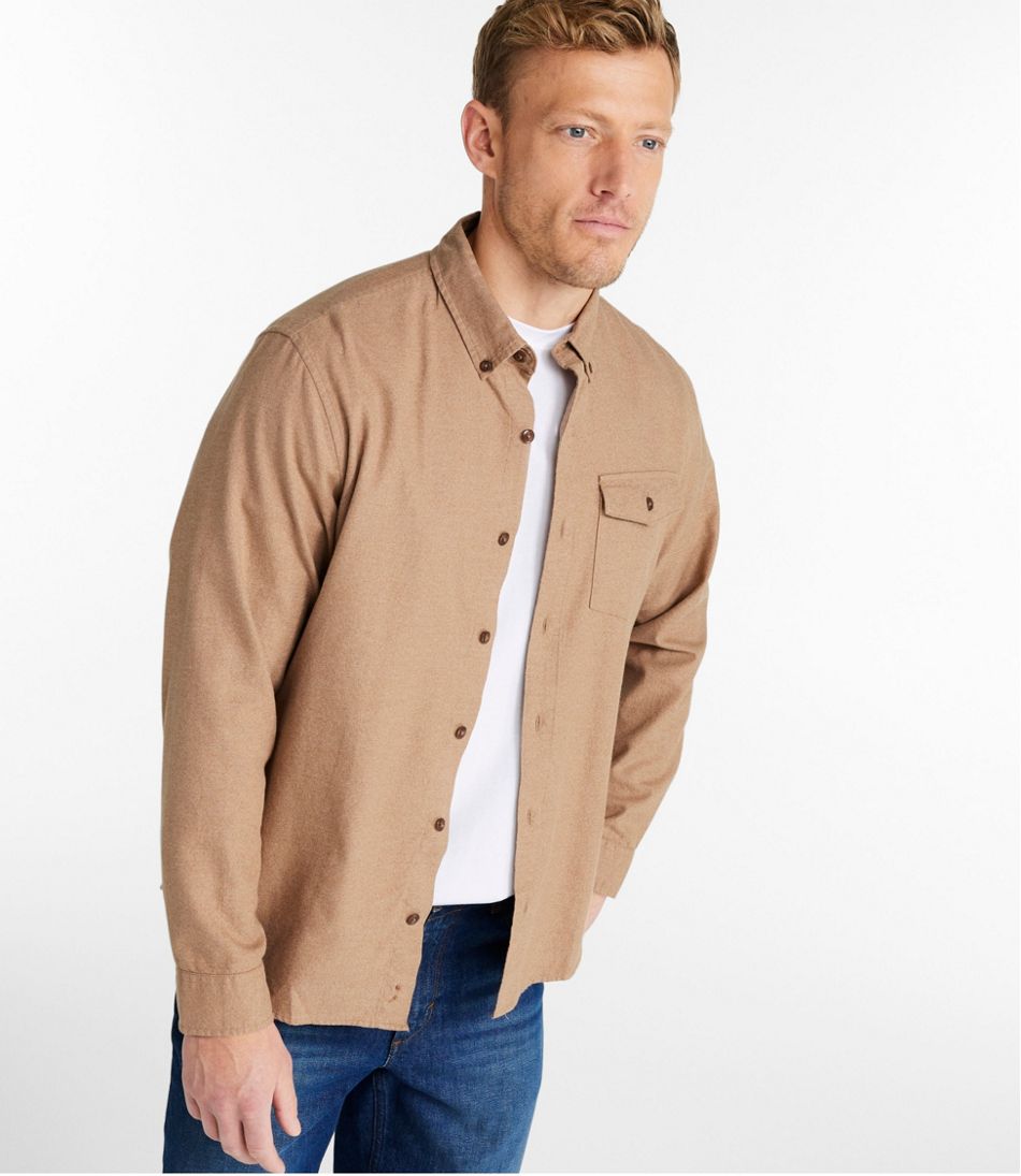 Men's Brushed Jaspé Twill Shirt, Traditional Untucked Fit | L.L.Bean Everyday