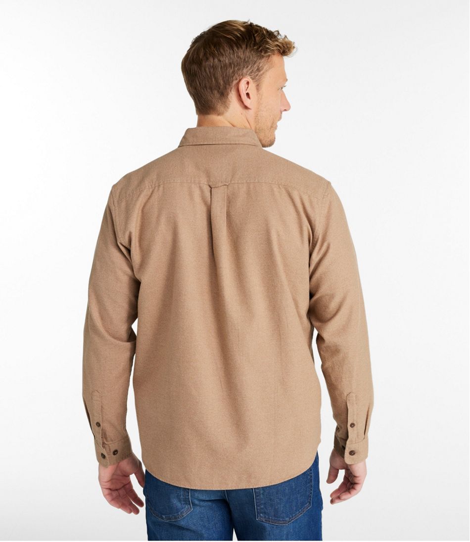 Men's Brushed Jaspé Twill Shirt, Traditional Untucked Fit | L.L.Bean Everyday