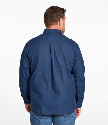 Men's Brushed Jaspé Twill Shirt, Traditional Untucked Fit | L.L.Bean Everyday