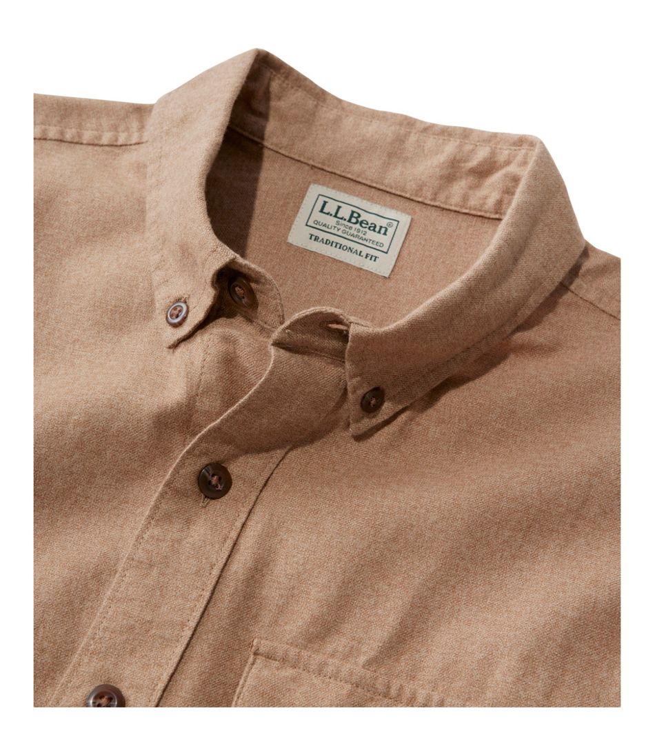 Men's Brushed Jaspé Twill Shirt, Traditional Untucked Fit | L.L.Bean Everyday