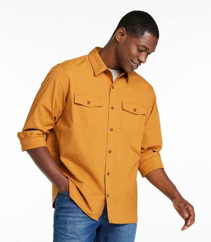 Men's Riverton Ripstop Shirt, Long-Sleeve, Traditional Untucked Fit | L.L.Bean Value