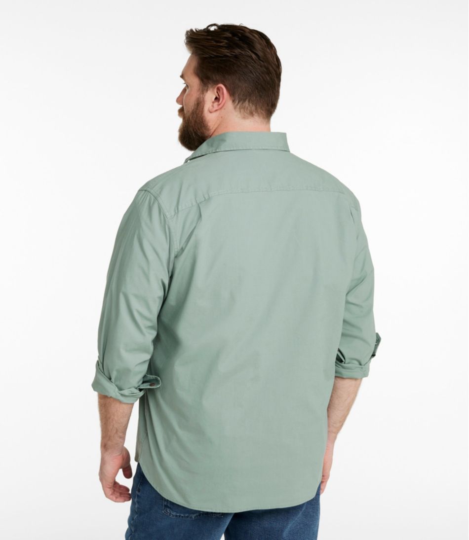Men's Riverton Ripstop Shirt, Long-Sleeve, Traditional Untucked Fit | L.L.Bean Value