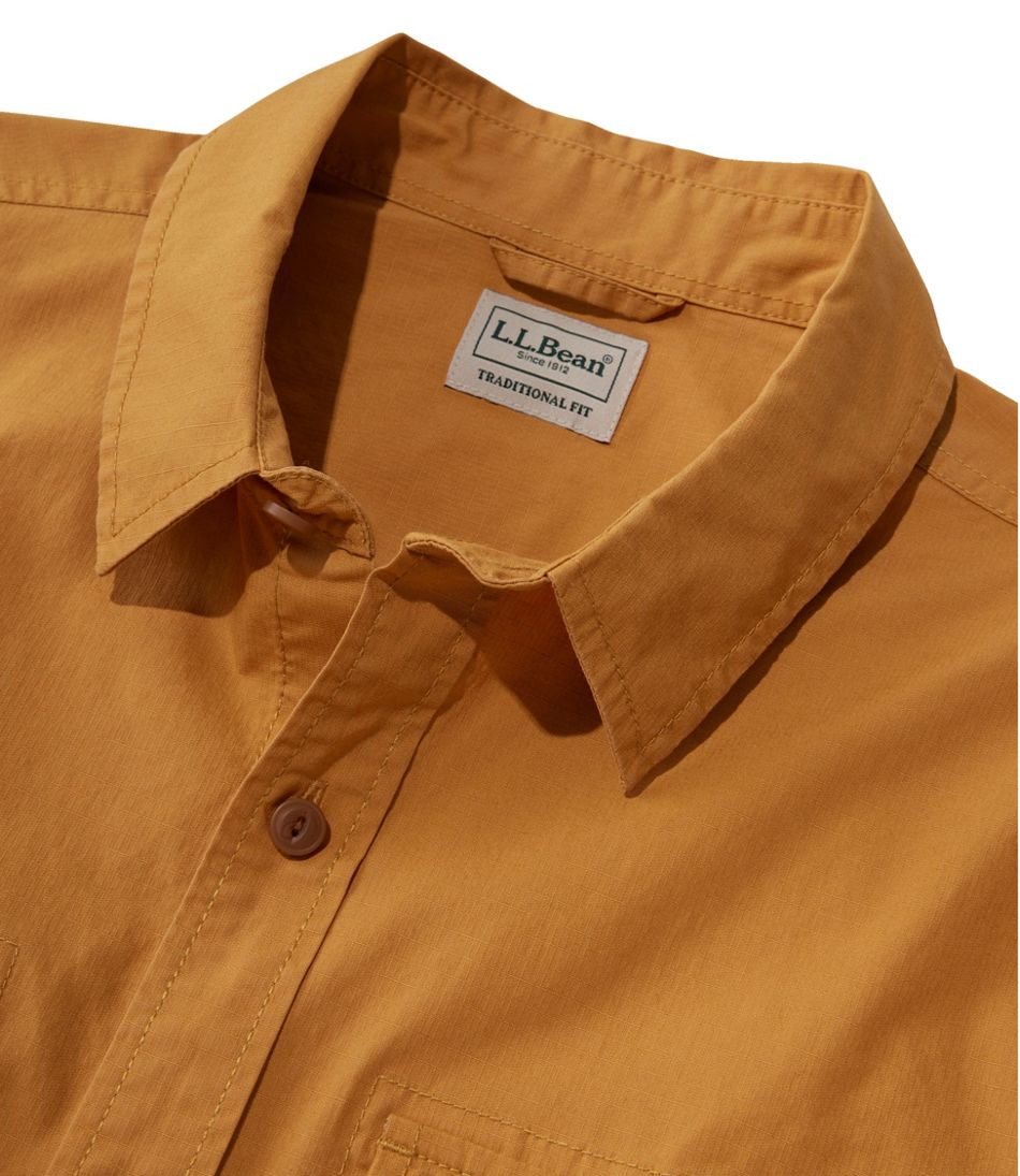 Men's Riverton Ripstop Shirt, Long-Sleeve, Traditional Untucked Fit | L.L.Bean Value