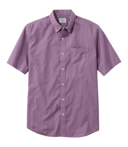 Men's Wrinkle-Free Kennebunk Sport Shirt, Traditional Fit Short-Sleeve Check | L.L.Bean Great Value