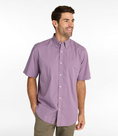 Men's Wrinkle-Free Kennebunk Sport Shirt, Traditional Fit Short-Sleeve Check | L.L.Bean Great Value