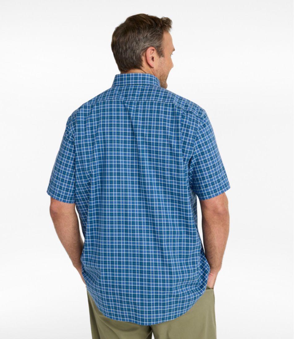 Men's Wrinkle-Free Kennebunk Sport Shirt, Traditional Fit Short-Sleeve Check | L.L.Bean Great Value