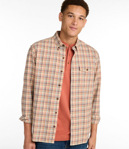 Men's Brushed Jaspé Twill Shirt, Plaid, Traditional Untucked Fit | L.L.Bean Latest