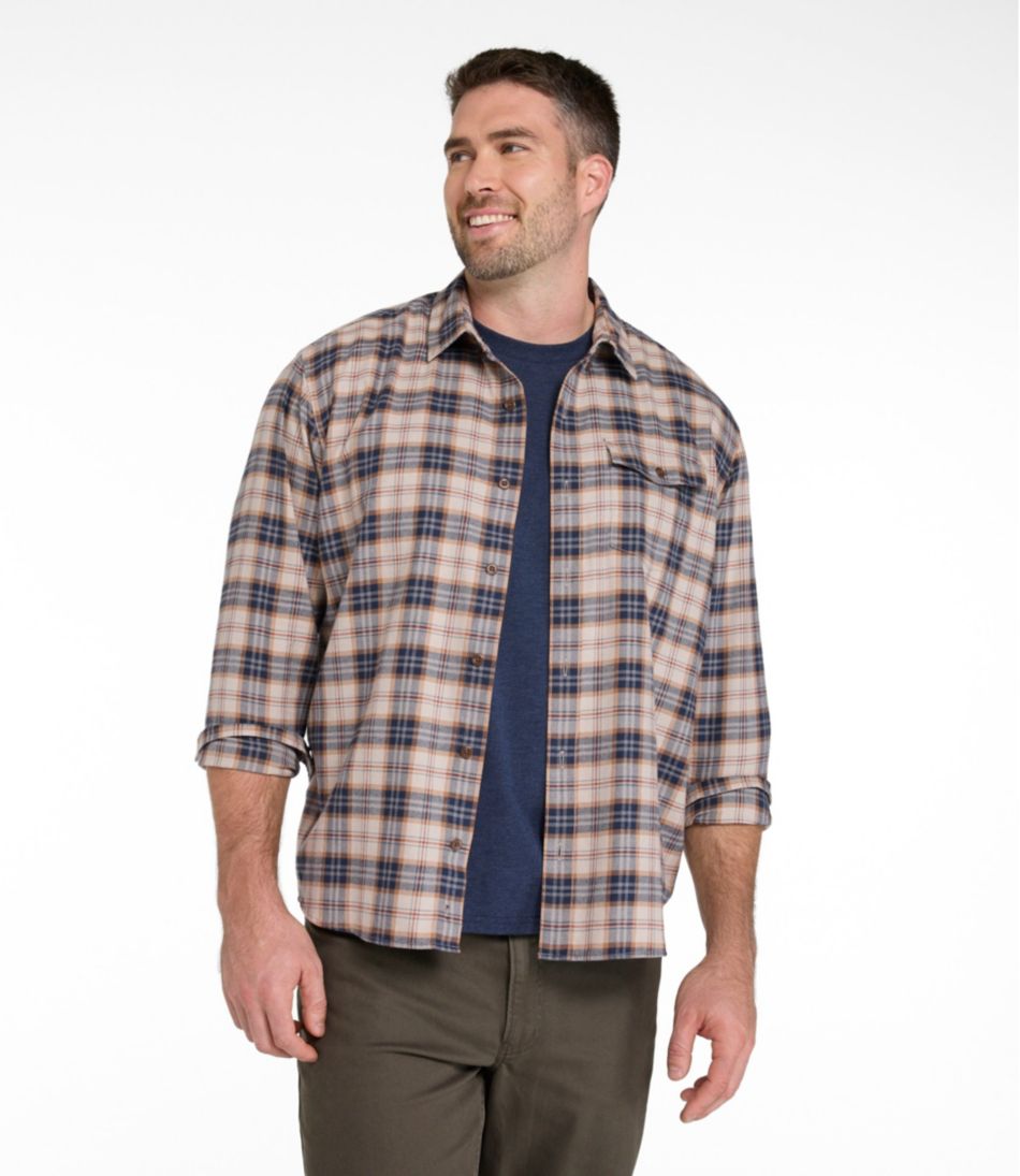 Men's Brushed Jaspé Twill Shirt, Plaid, Traditional Untucked Fit | L.L.Bean Latest