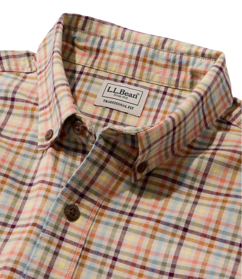 Men's Brushed Jaspé Twill Shirt, Plaid, Traditional Untucked Fit | L.L.Bean Latest
