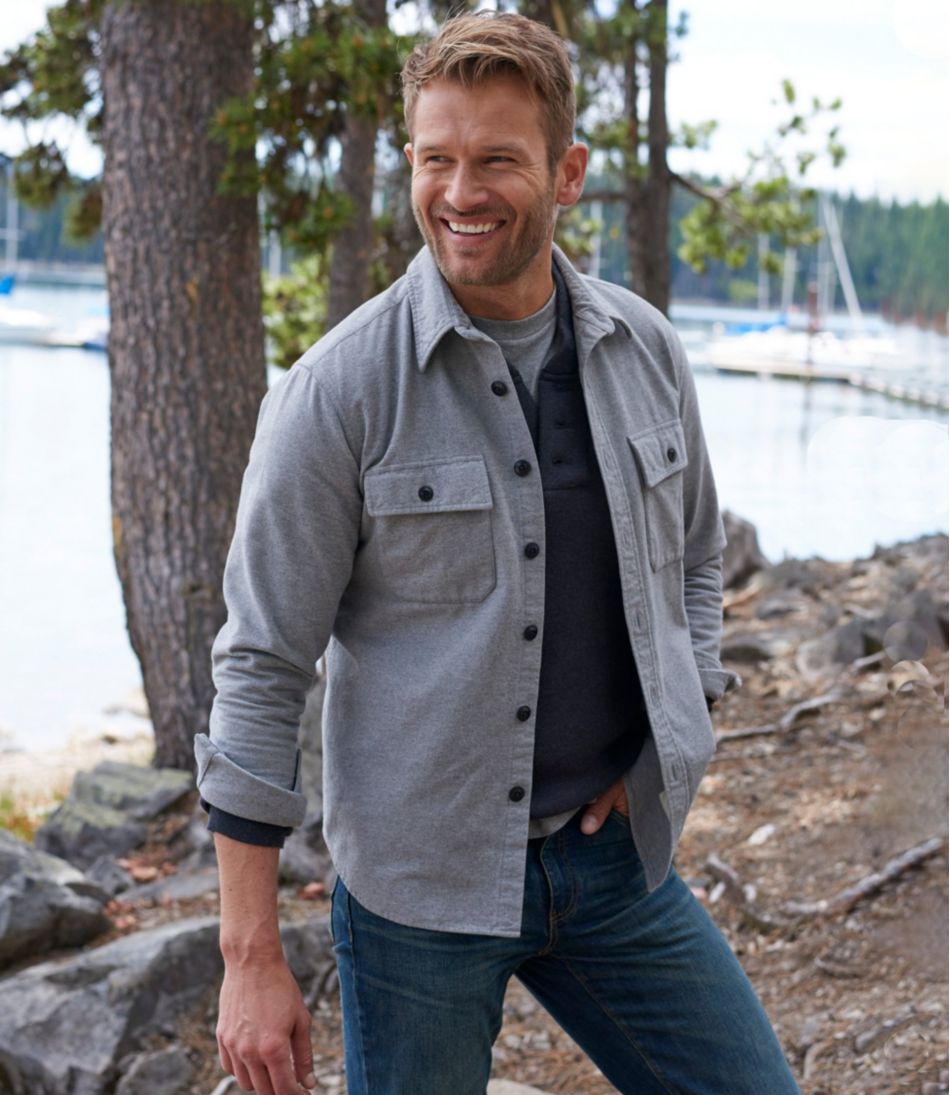 Men's Signature 1933 Chamois Cloth Shirt, Slim Fit | L.L.Bean Featured