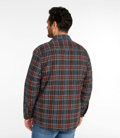 Men's Sherpa-Lined Scotch Plaid Shirt, Slightly Fitted | L.L.Bean Popular