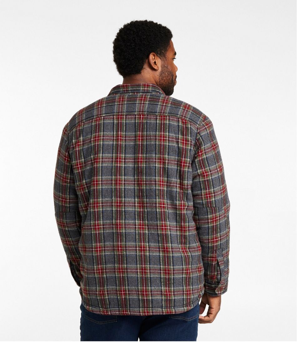 Men's Sherpa-Lined Scotch Plaid Shirt, Slightly Fitted | L.L.Bean Popular