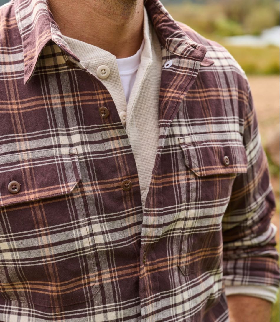 Men's Stonecoast Hemp Shirt, Long-Sleeve, Slightly Fitted Untucked Fit | L.L.Bean Best Seller