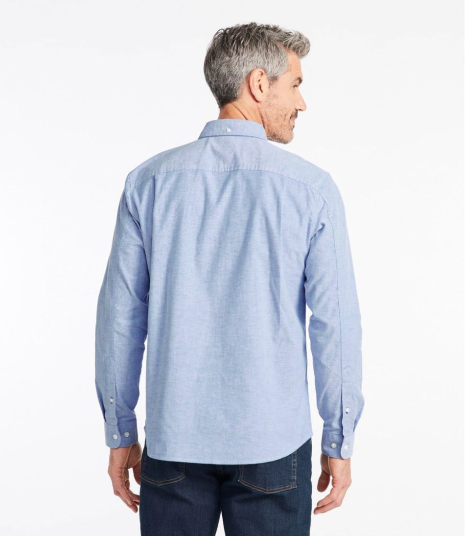 Men's Comfort Stretch® Oxford Shirt, Slightly Fitted Untucked Fit | L.L.Bean Recommended
