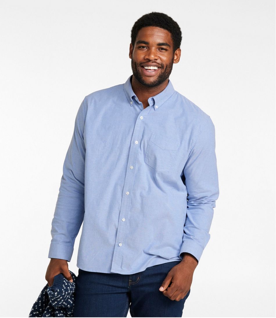 Men's Comfort Stretch® Oxford Shirt, Slightly Fitted Untucked Fit | L.L.Bean Recommended