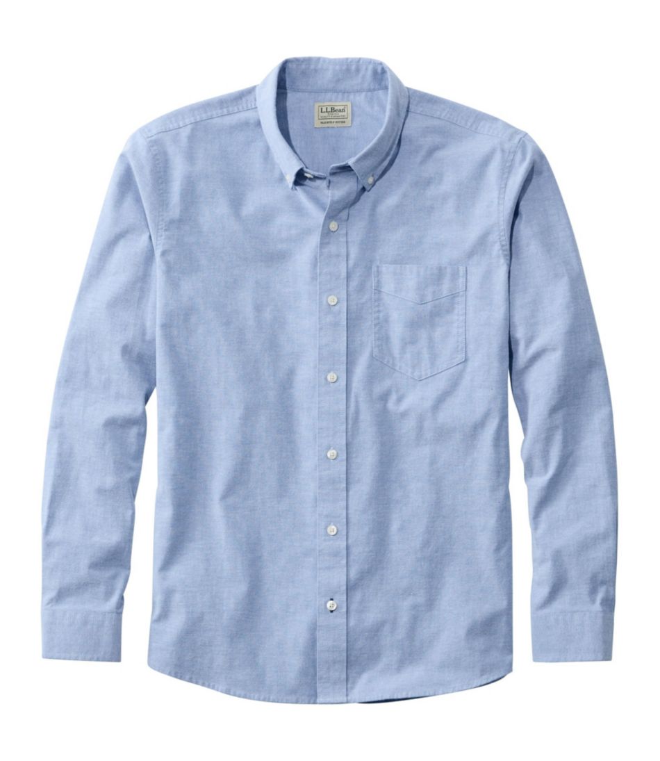 Men's Comfort Stretch® Oxford Shirt, Slightly Fitted Untucked Fit | L.L.Bean Recommended