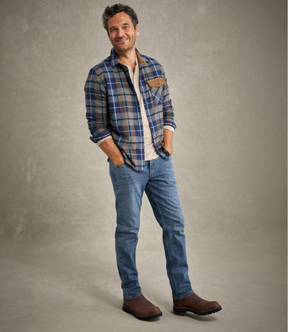 Men's Scotch Plaid Flannel Shirt, Snap-Front, Slightly Fitted Untucked Fit | L.L.Bean Exclusive