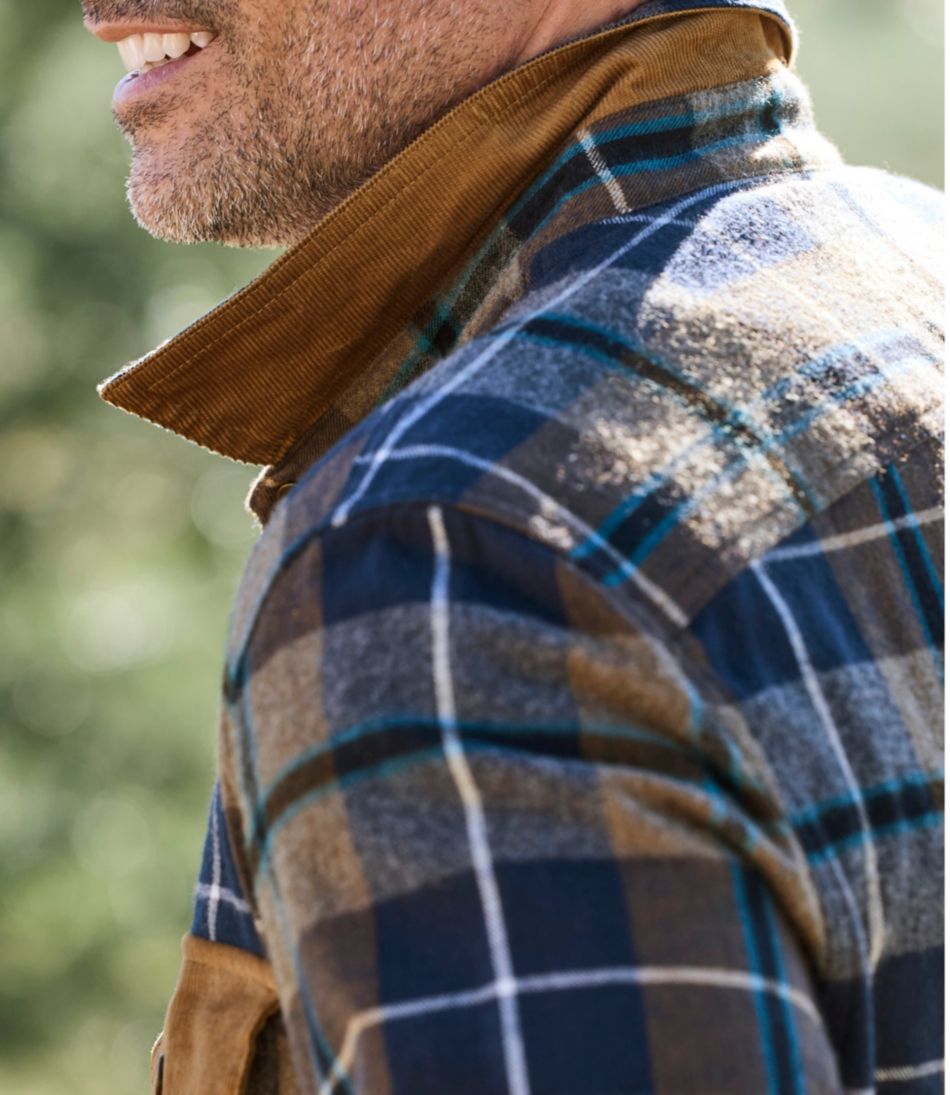 Men's Scotch Plaid Flannel Shirt, Snap-Front, Slightly Fitted Untucked Fit | L.L.Bean Exclusive