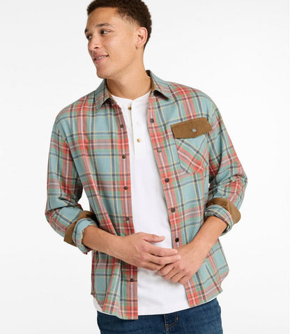 Men's Scotch Plaid Flannel Shirt, Snap-Front, Slightly Fitted Untucked Fit | L.L.Bean Exclusive