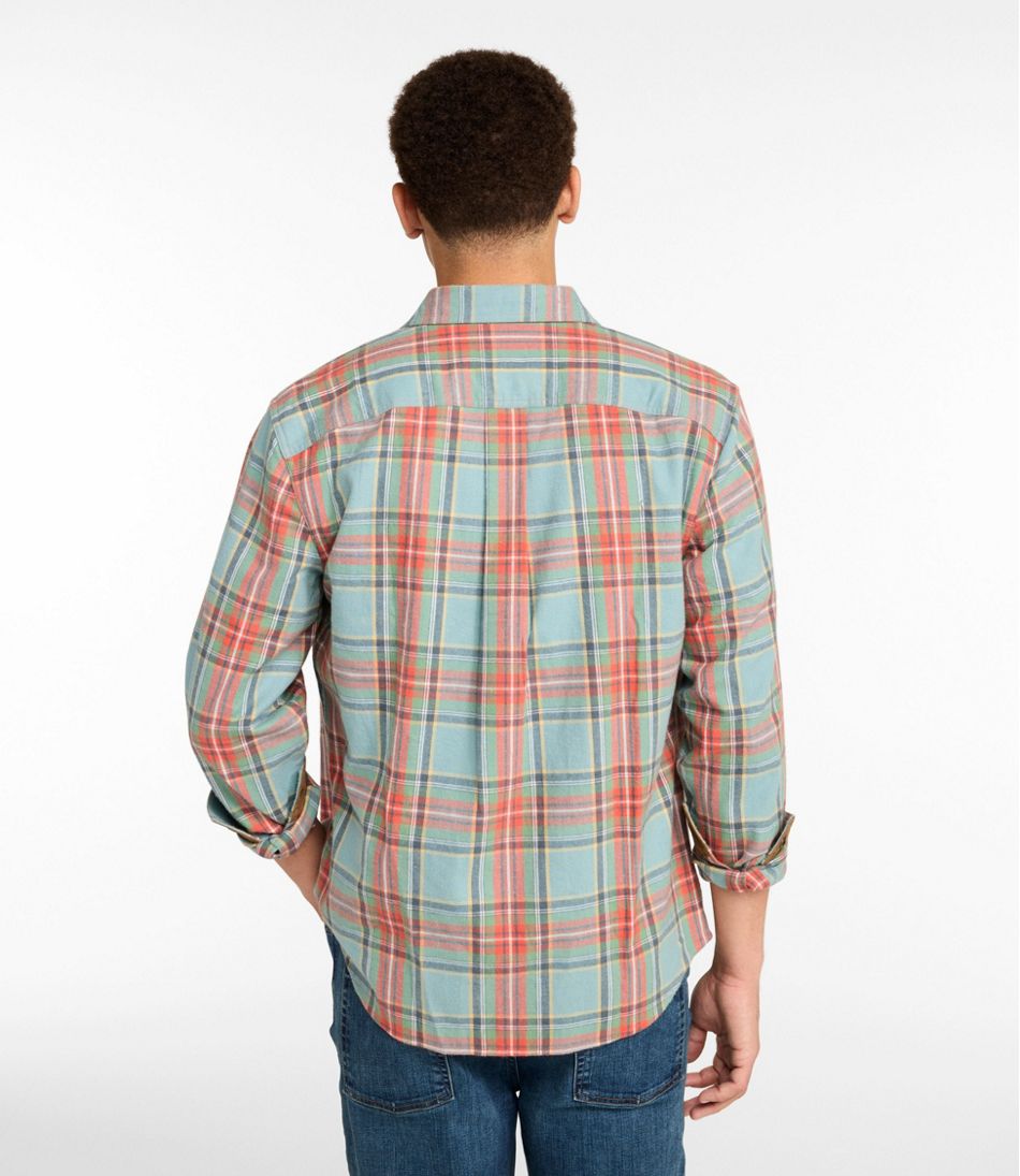 Men's Scotch Plaid Flannel Shirt, Snap-Front, Slightly Fitted Untucked Fit | L.L.Bean Exclusive