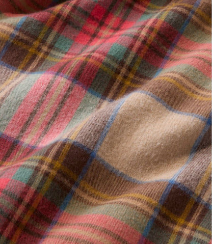 Men's Scotch Plaid Flannel Shirt, Snap-Front, Slightly Fitted Untucked Fit | L.L.Bean Exclusive