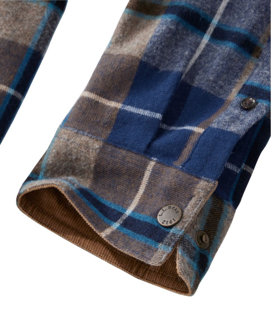 Men's Scotch Plaid Flannel Shirt, Snap-Front, Slightly Fitted Untucked Fit | L.L.Bean Exclusive