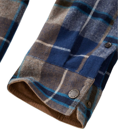 Men's Scotch Plaid Flannel Shirt, Snap-Front, Slightly Fitted Untucked Fit | L.L.Bean Exclusive