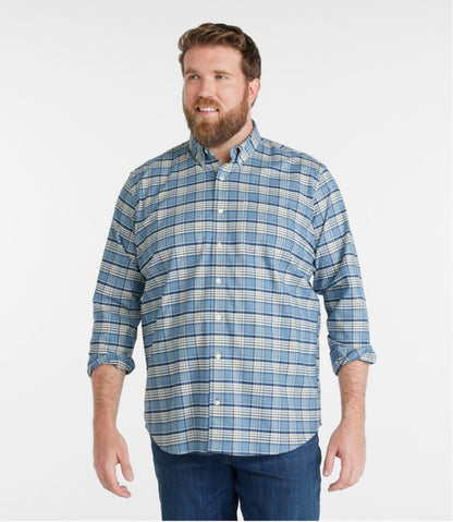Men's Comfort Stretch® Oxford Shirt, Traditional Untucked Fit, Plaid | L.L.Bean Signature