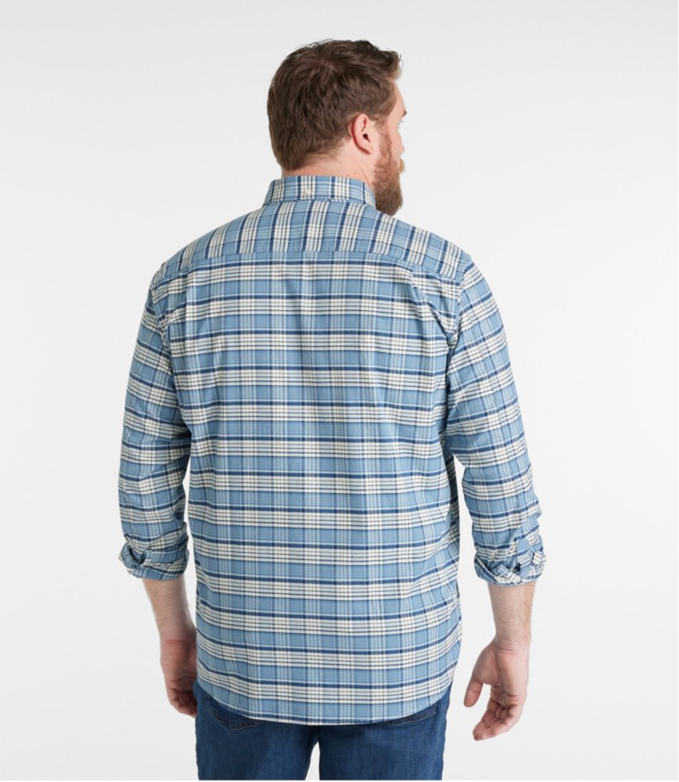 Men's Comfort Stretch® Oxford Shirt, Traditional Untucked Fit, Plaid | L.L.Bean Signature