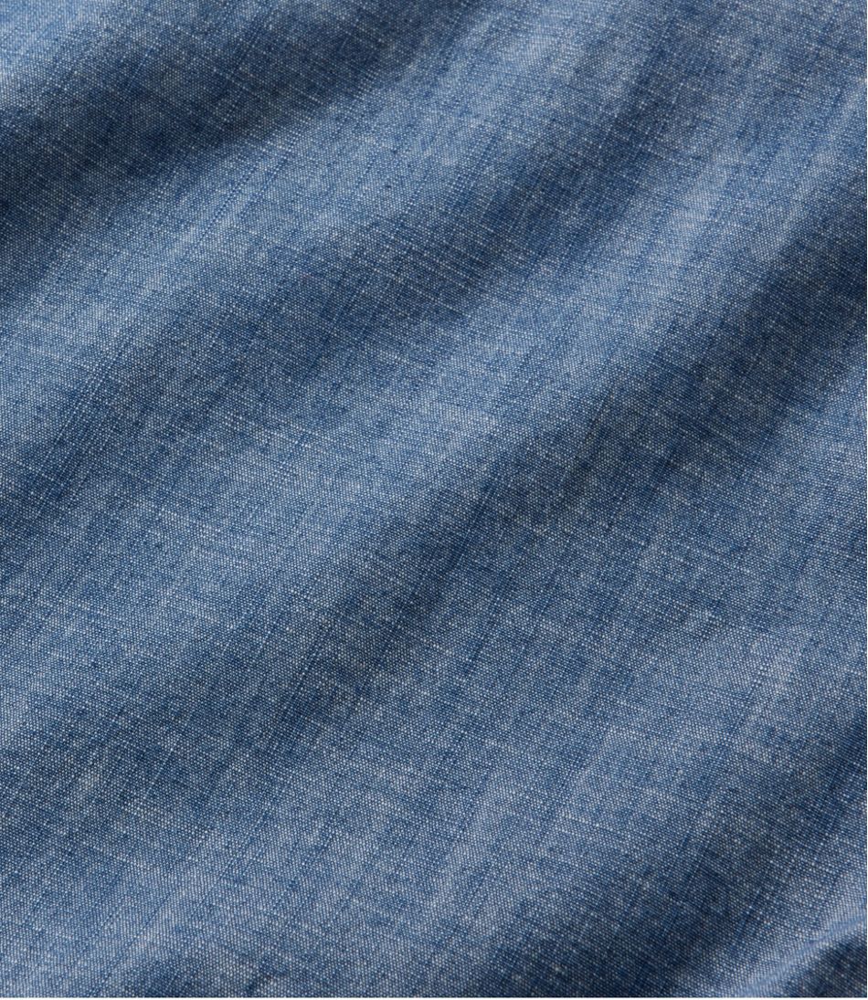 Men's Comfort Stretch® Chambray Shirt, Traditional Untucked Fit, Long-Sleeve | L.L.Bean Classic