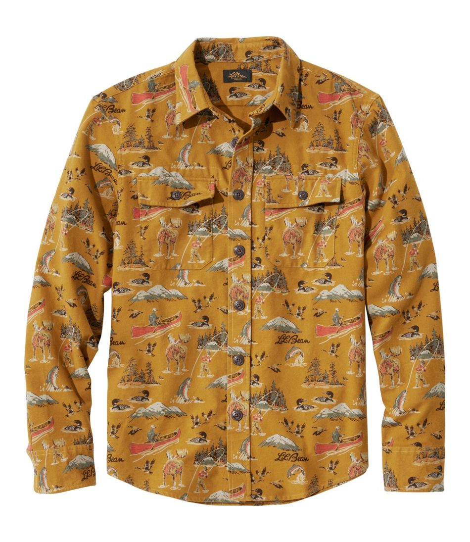 Men's Signature 1933 Chamois Cloth Shirt, Slim Fit, Pattern | L.L.Bean Value
