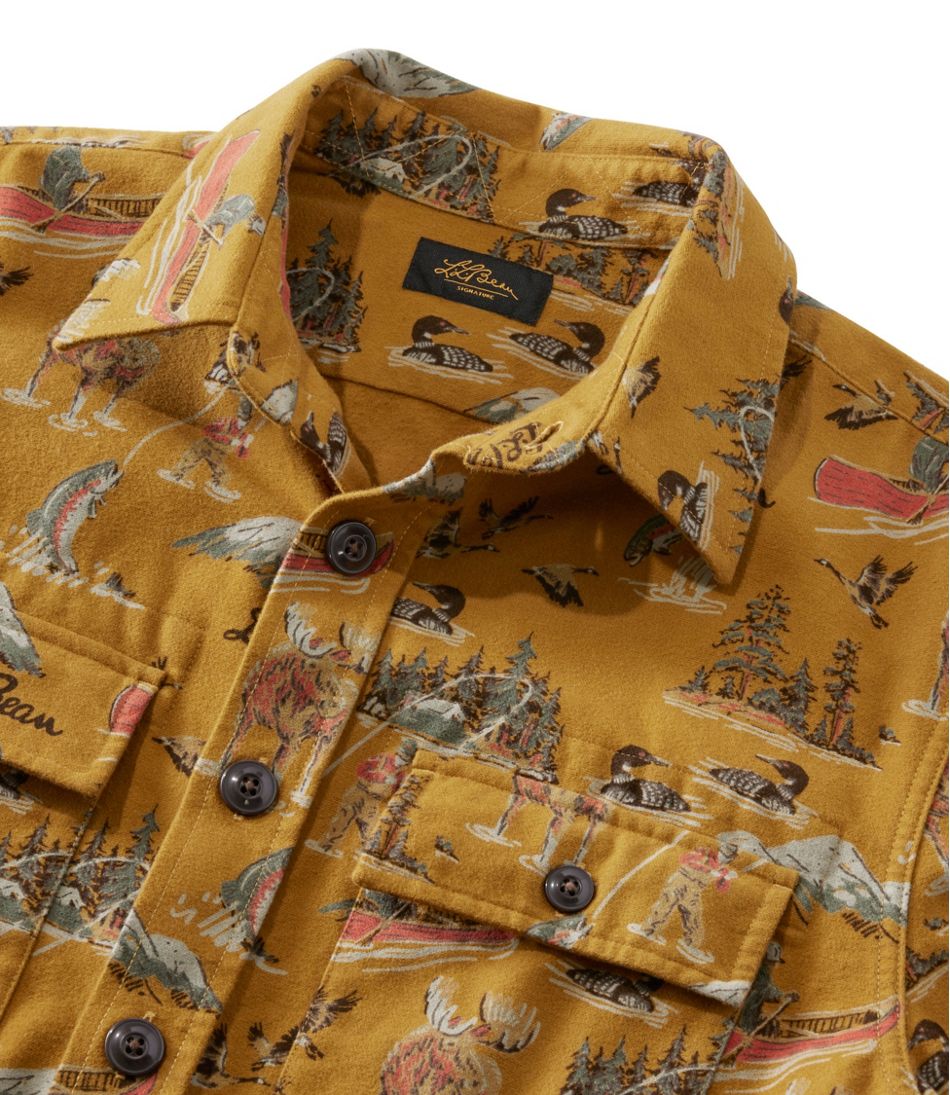 Men's Signature 1933 Chamois Cloth Shirt, Slim Fit, Pattern | L.L.Bean Value