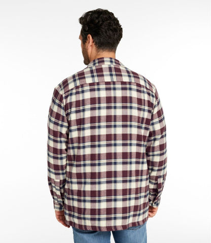 Men's Fleece-Lined Flannel Shirt, Traditional Fit | L.L.Bean Featured
