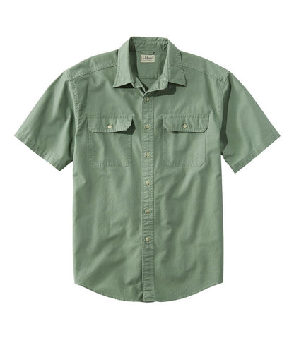 Men's Sunwashed Canvas Shirt, Traditional Fit Short-Sleeve | L.L.Bean Trending