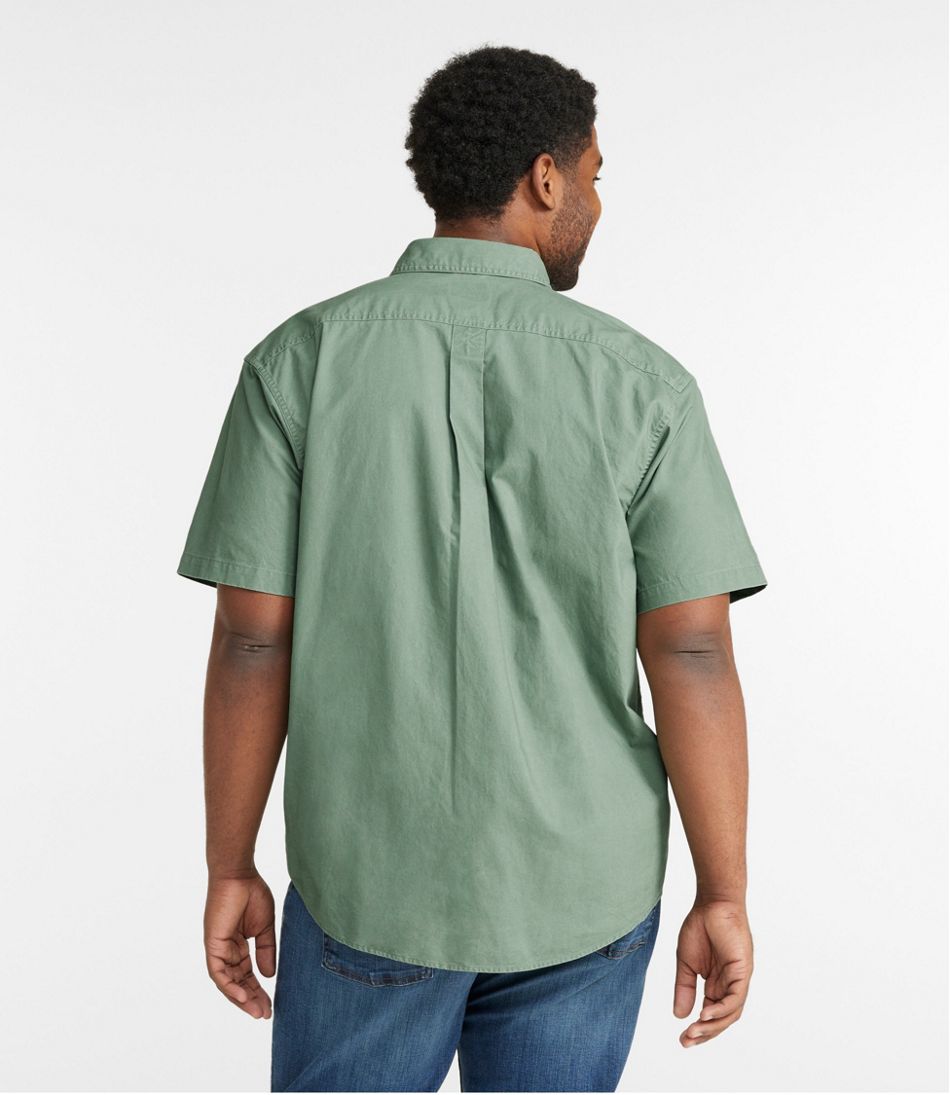 Men's Sunwashed Canvas Shirt, Traditional Fit Short-Sleeve | L.L.Bean Trending