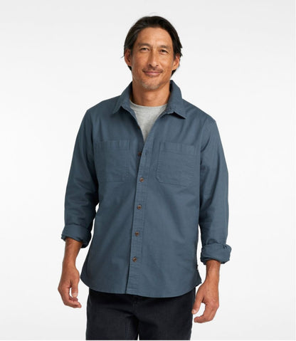 Men's BeanFlex® Twill Shirt, Slightly Fitted Untucked Fit, Long-Sleeve | L.L.Bean Exclusive