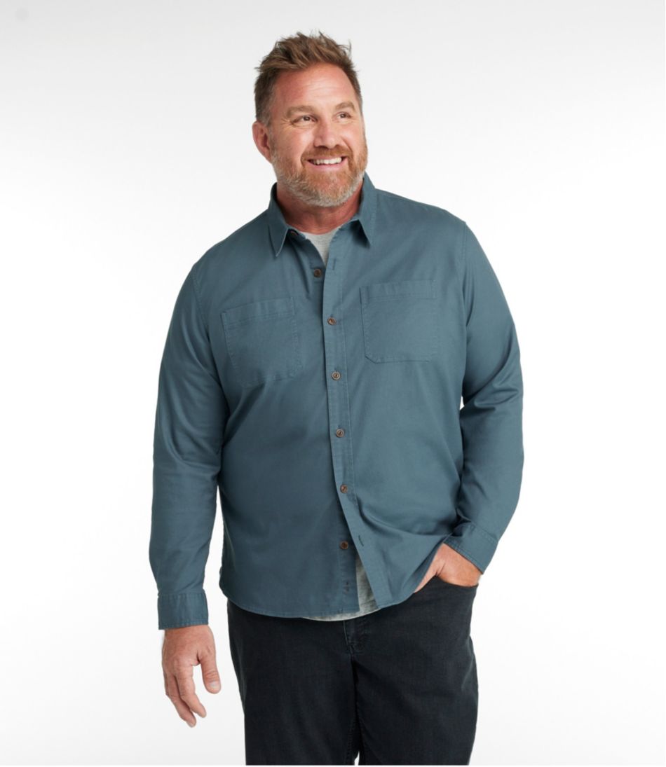 Men's BeanFlex® Twill Shirt, Slightly Fitted Untucked Fit, Long-Sleeve | L.L.Bean Exclusive