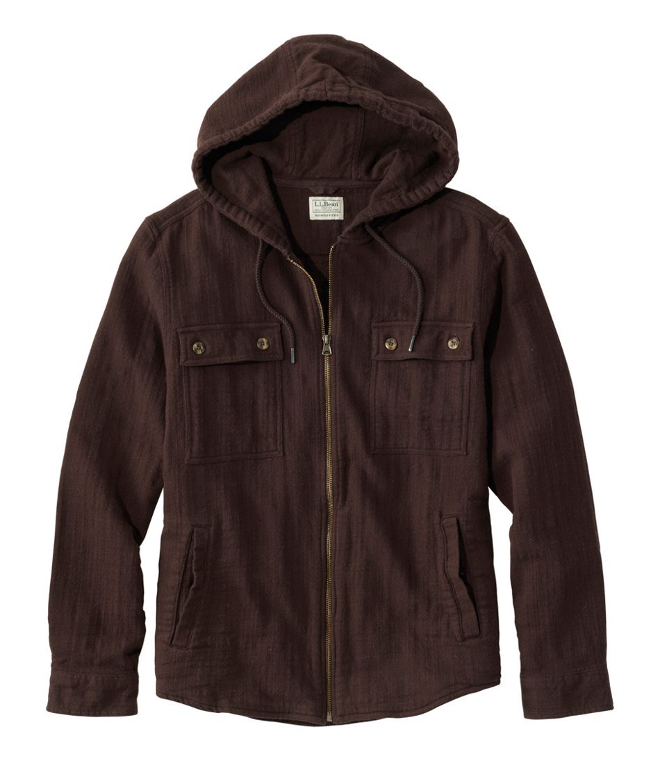 Men's 1912 Field Flannel Shirt, Hooded, Slightly Fitted Untucked Fit | L.L.Bean Classic