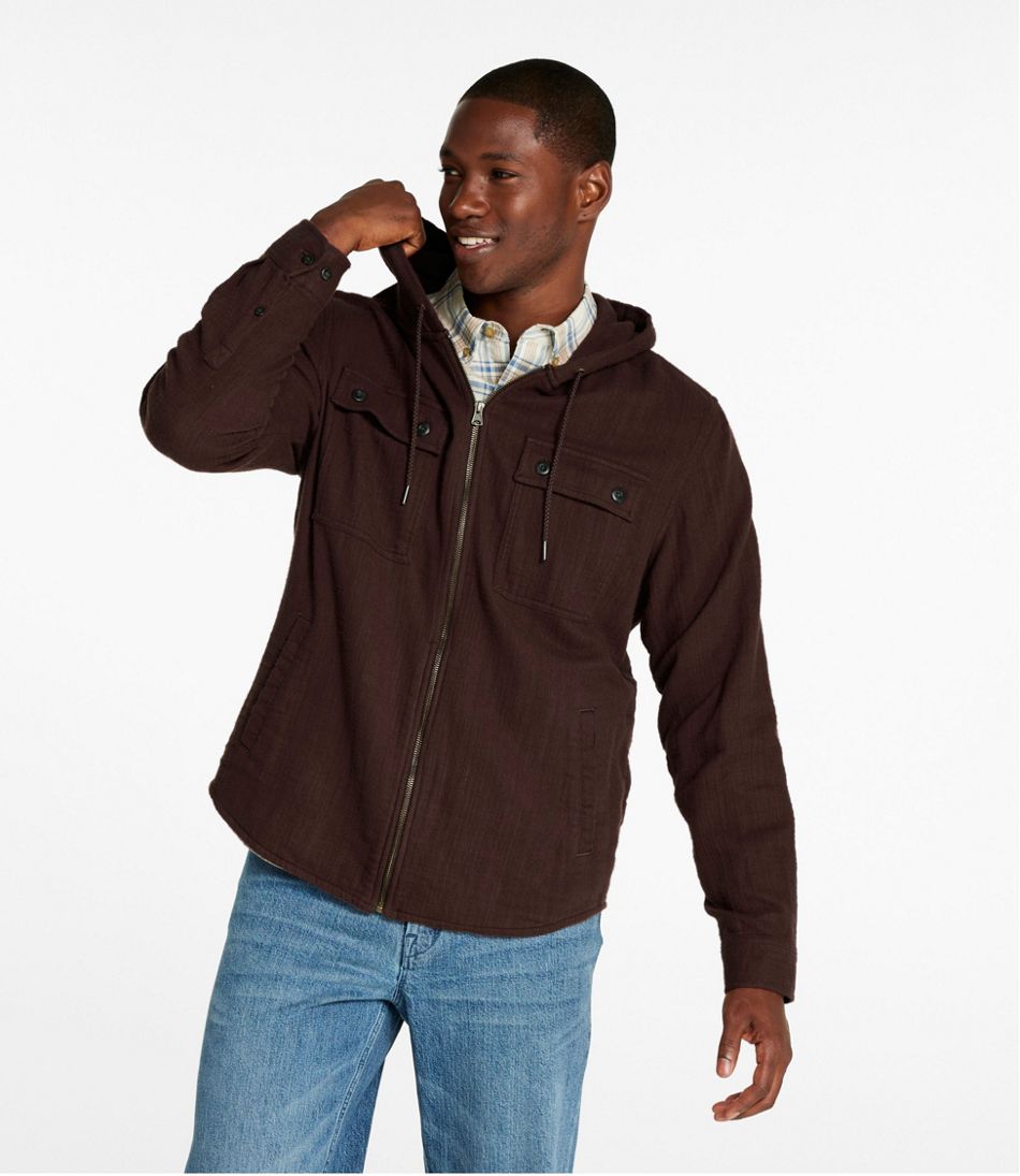 Men's 1912 Field Flannel Shirt, Hooded, Slightly Fitted Untucked Fit | L.L.Bean Classic