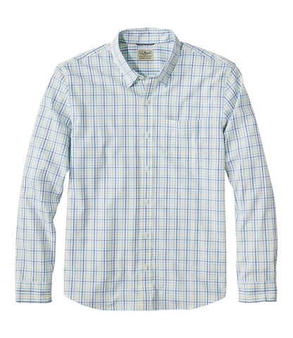 Men's Comfort Stretch Performance® Shirt, Long-Sleeve, Slightly Fitted Untucked Fit, Plaid | L.L.Bean Everyday
