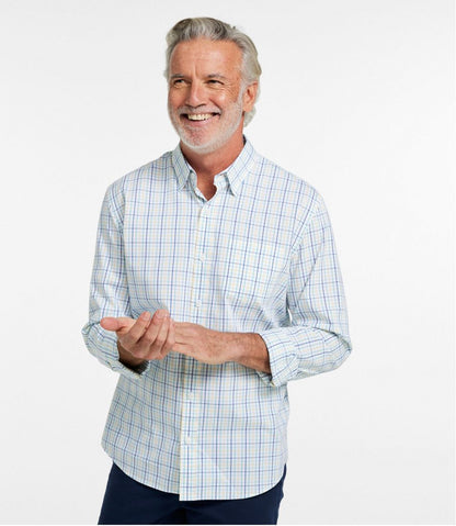 Men's Comfort Stretch Performance® Shirt, Long-Sleeve, Slightly Fitted Untucked Fit, Plaid | L.L.Bean Everyday