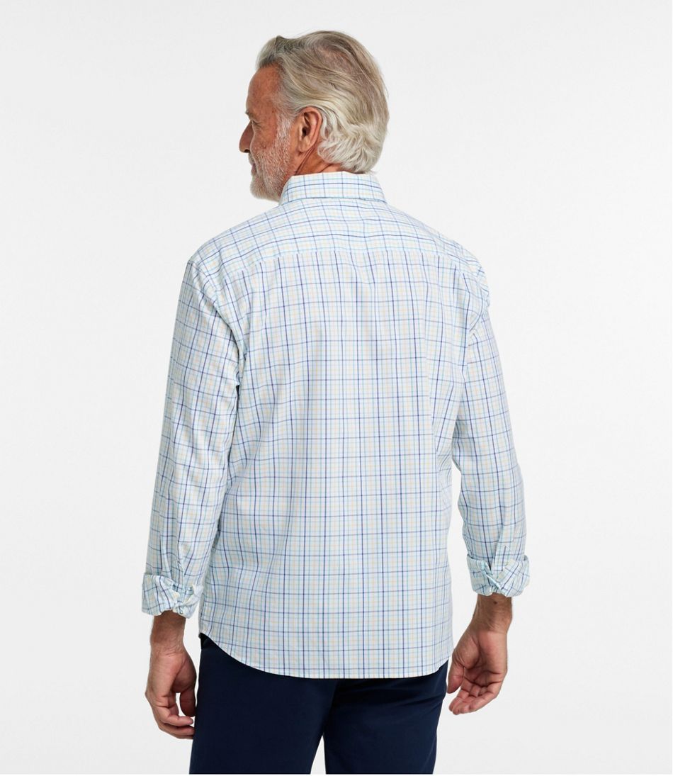Men's Comfort Stretch Performance® Shirt, Long-Sleeve, Slightly Fitted Untucked Fit, Plaid | L.L.Bean Everyday