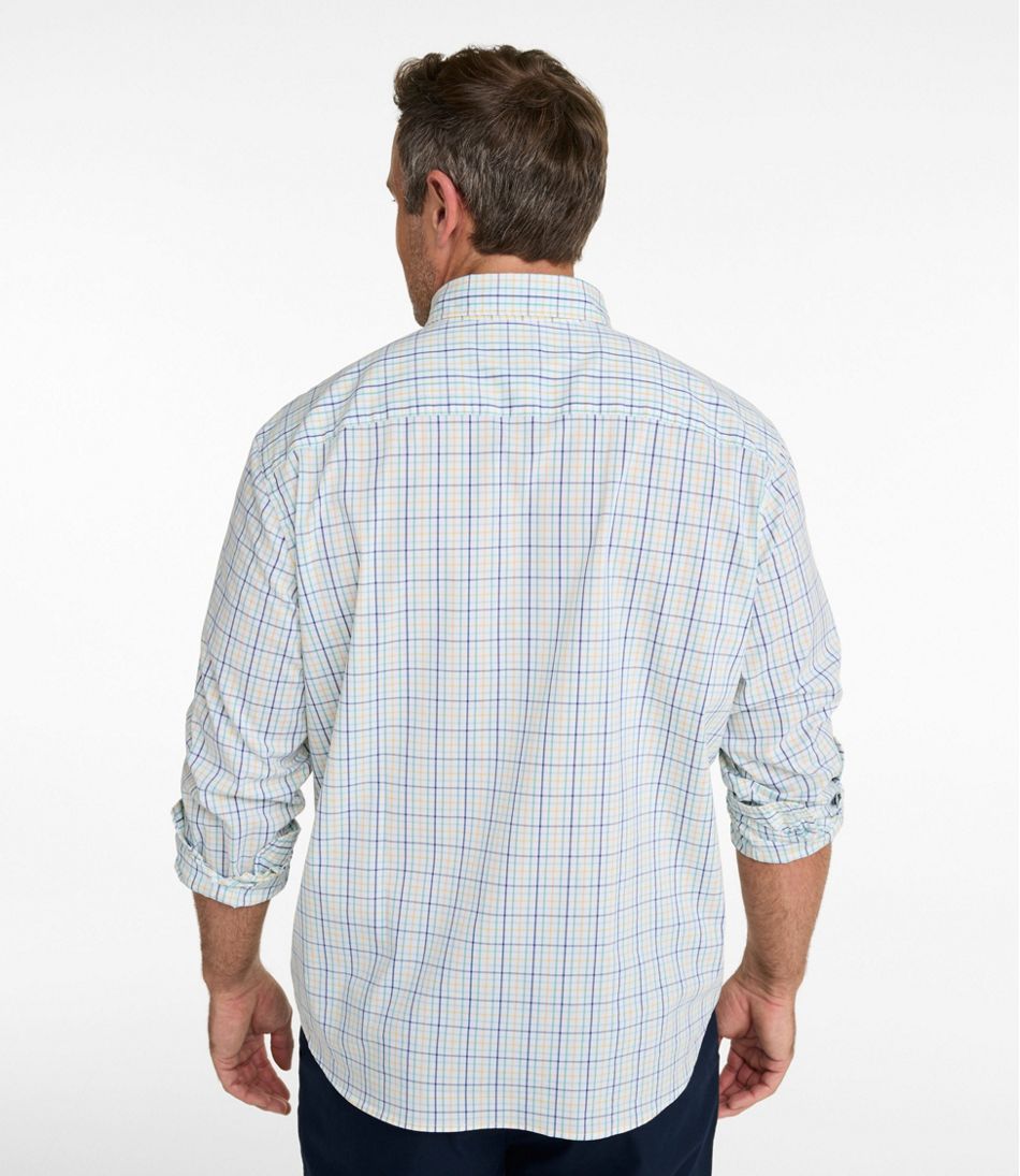 Men's Comfort Stretch Performance® Shirt, Long-Sleeve, Slightly Fitted Untucked Fit, Plaid | L.L.Bean Everyday